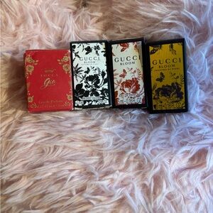 3 Gucci Bloom Mini Perfume Collection and 1 Tocca Mini Perfume
